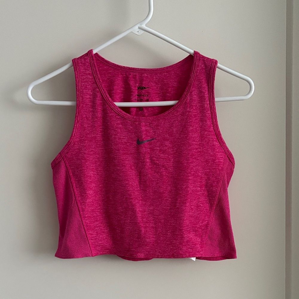 Nike Hot Pink Athletic Crop Tank Top
